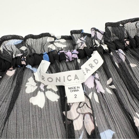 Veronica Beard Antonette Top in Black - Picture 14 of 15